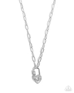 Padlock Potential - White - Paparazzi Accessories
