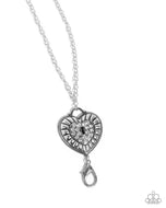 Panoramic Padlock - White - Paparazzi Accessories