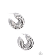 Spontaneous Spirals - Silver - Paparazzi Accessories