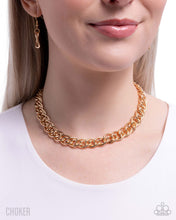 Load image into Gallery viewer, Lustrous Links - Gold - Paparazzi Accessories