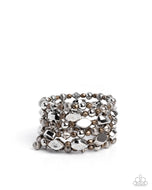 Monochromatic Mosaic - Silver - Paparazzi Accessories