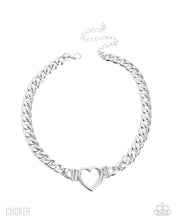 Load image into Gallery viewer, Heartfelt Hunch - Silver -Paparazzi Accessories