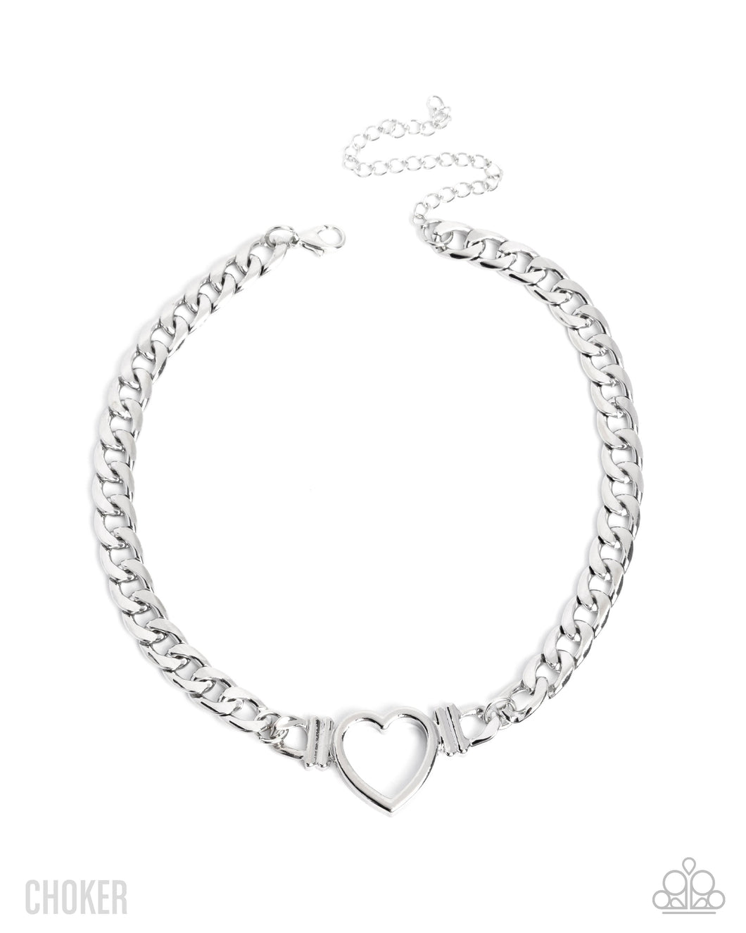 Heartfelt Hunch - Silver -Paparazzi Accessories