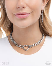 Load image into Gallery viewer, Heartfelt Hunch - Silver -Paparazzi Accessories
