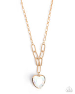 HAUTE Heart - White - Paparazzi Accessories