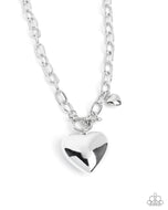 Heartfelt Hangout - Silver - Paparazzi Accessories