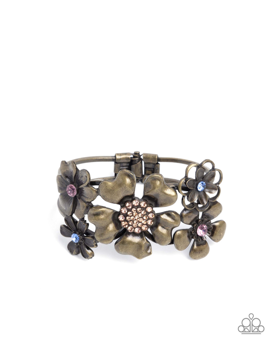 Bursting Bouquet - Brass - Paparazzi Accessories