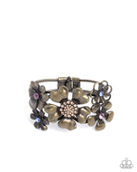 Bursting Bouquet - Brass - Paparazzi Accessories