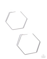 Handcrafted Hexagons - Silver - Paparazzi Accessories