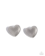 Smitten Studs - Silver - Paparazzi Accessories