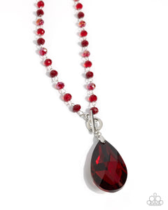 Teardrop Tale - Red - Paparazzi Accessories