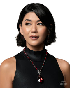 Teardrop Tale - Red - Paparazzi Accessories