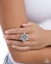 Load image into Gallery viewer, Petaled Premonition - White - Paparazzi Accessories