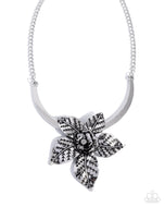 Botanical Broadcast - Silver - Paparazzi Accessories