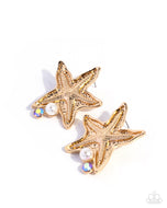 Starfish Sensation - Gold - Paparazzi Accessories