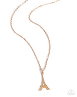 Eiffel Tower Eloquence - Gold - Paparazzi Accessories