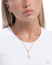 Load image into Gallery viewer, Eiffel Tower Eloquence - Gold - Paparazzi Accessories
