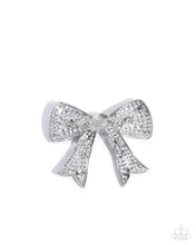 Load image into Gallery viewer, Bow Bravado - White - Paparazzi Accessories