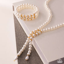 Load image into Gallery viewer, Paid in Pearls - Gold - Paparazzi Accessories