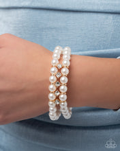 Load image into Gallery viewer, Paid in Pearls - Gold - Paparazzi Accessories