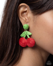 Load image into Gallery viewer, Crafted Cherry - Red - Paparazzi Accessories