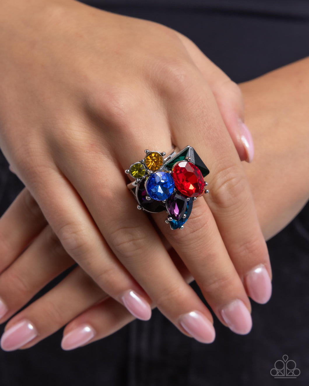 Capricious Cluster - Red - Paparazzi Accessories