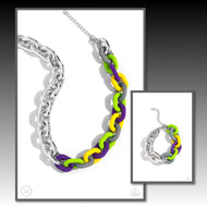 Contrasting Couture - Candid Contrast - Silver - Paparazzi Accessories