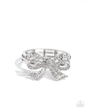 Load image into Gallery viewer, Its All A-BOW-t Me - White - Paparazzi Accessories