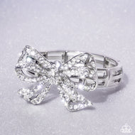 Its All A-BOW-t Me - White - Paparazzi Accessories
