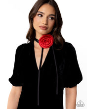 Load image into Gallery viewer, Rosette Reality - Red - Paparazzi Accessories