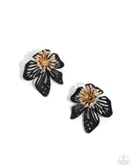 Wonderland Wallflower - Black - Paparazzi Accessories