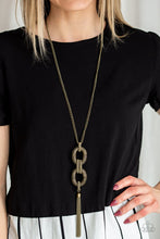 Load image into Gallery viewer, Enmeshed in Mesh - Brass - Paparazzi Accessories