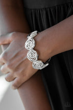 Load image into Gallery viewer, Beat Around The ROSEBUSH - Silver - Paparazzi Accessories