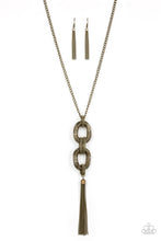 Load image into Gallery viewer, Enmeshed in Mesh - Brass - Paparazzi Accessories