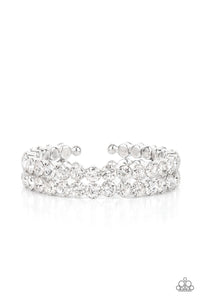 Megawatt Majesty - White - Life of The Party - Paparazzi Accessories