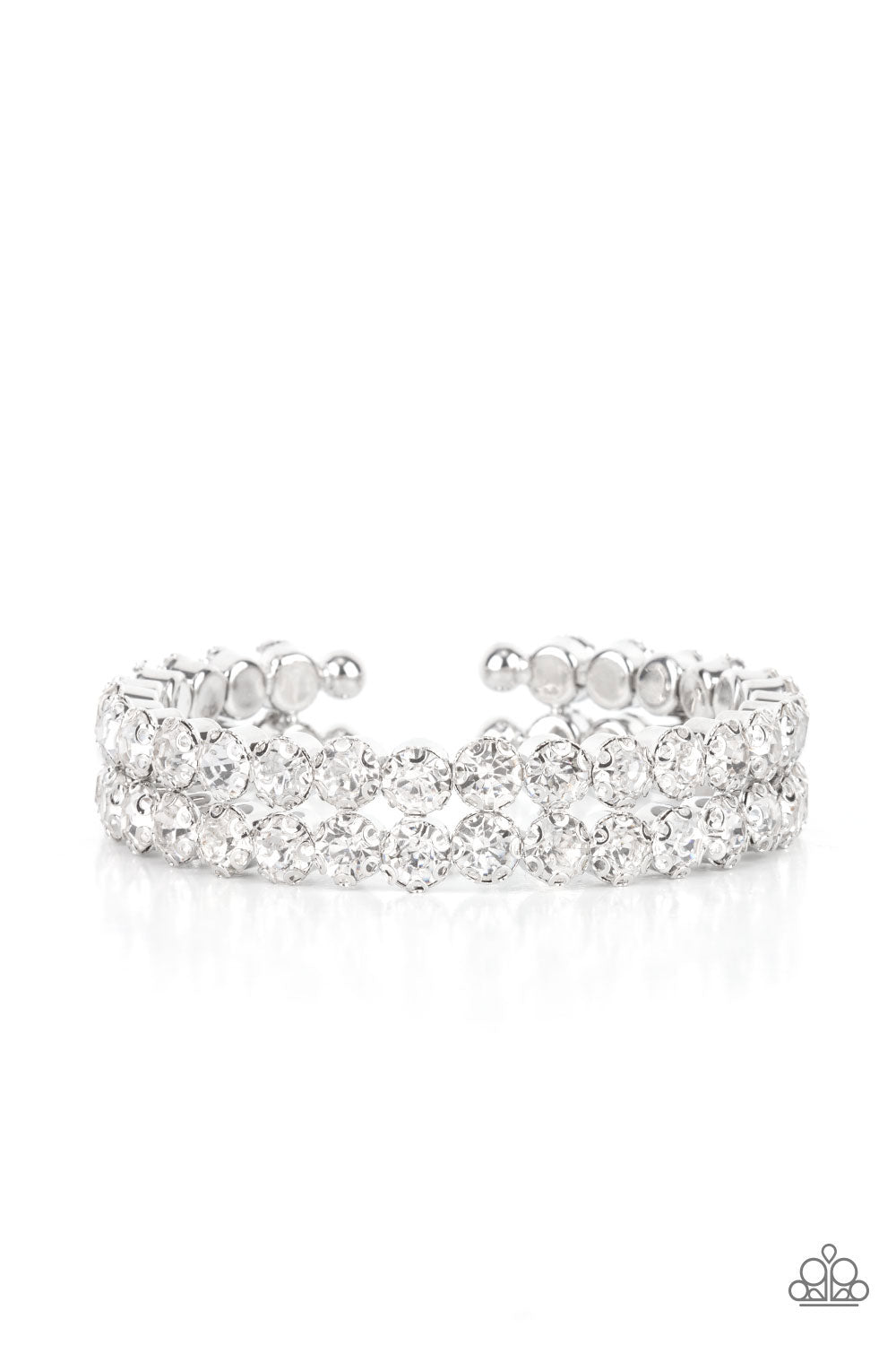 Megawatt Majesty - White - Life of The Party - Paparazzi Accessories