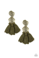 Tenacious Tassel - Green - Paparazzi Accessories