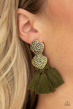Load image into Gallery viewer, Tenacious Tassel - Green - Paparazzi Accessories