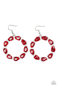 Ring Around The Rhinestones - Red - Paparazzi Accessories