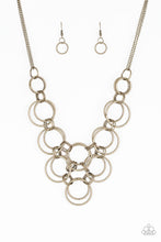 Load image into Gallery viewer, Ringing Off The Hook - Brass - Paparazzi Accessories