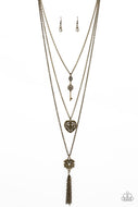 Love Opens All Doors - Brass - Paparazzi Accessories