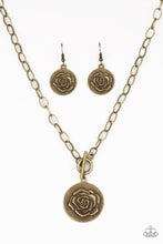 Load image into Gallery viewer, Beautifully Belle - Brass - Paparazzi Accessories