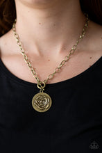 Load image into Gallery viewer, Beautifully Belle - Brass - Paparazzi Accessories