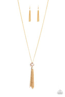 Five-Alarm FIREWORK - Gold - Paparazzi Accessories