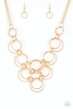 Load image into Gallery viewer, Ringing Off The Hook - Gold - Paparazzi Accessories