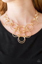 Load image into Gallery viewer, Ringing Off The Hook - Gold - Paparazzi Accessories