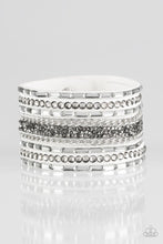 Load image into Gallery viewer, Rhinestone Rumble - White - Paparazzi Accessories