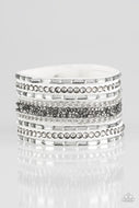 Rhinestone Rumble - White - Paparazzi Accessories