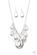 Teardrop Tempest - Silver - Paparazzi Accessories