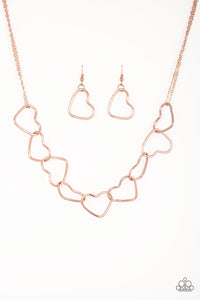 Unbreak My Heart - Rose Gold - Paparazzi Accessories